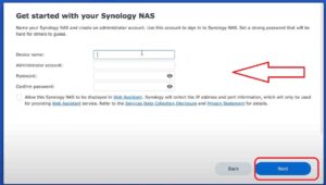 create admin account in synology assistant